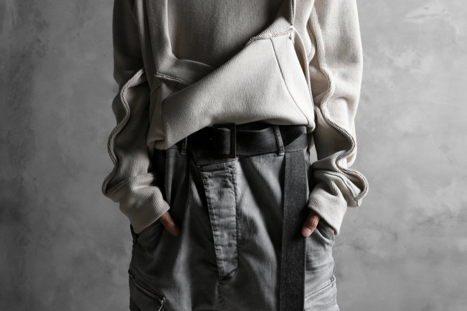 画像をギャラリービューアに読み込む, 11 BY BORIS BIDJAN SABERI CARGO POCKET PANT / STRETCH DENIM "P21B-F-1481" (ICE GREY)