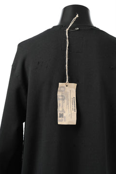 画像をギャラリービューアに読み込む, RESURRECTION HANDMADE remake sweat L/S with vintage denim pocket (BLACK#C)