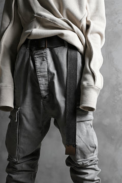 画像をギャラリービューアに読み込む, 11 BY BORIS BIDJAN SABERI CARGO POCKET PANT / STRETCH DENIM "P21B-F-1481" (ICE GREY)