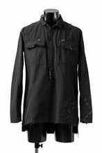 画像をギャラリービューアに読み込む, RESURRECTION x LOOM Re-production ARMY SMOCK SHIRT-JACKET (BLACK)
