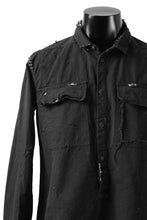 画像をギャラリービューアに読み込む, RESURRECTION x LOOM Re-production ARMY SMOCK SHIRT-JACKET (BLACK)