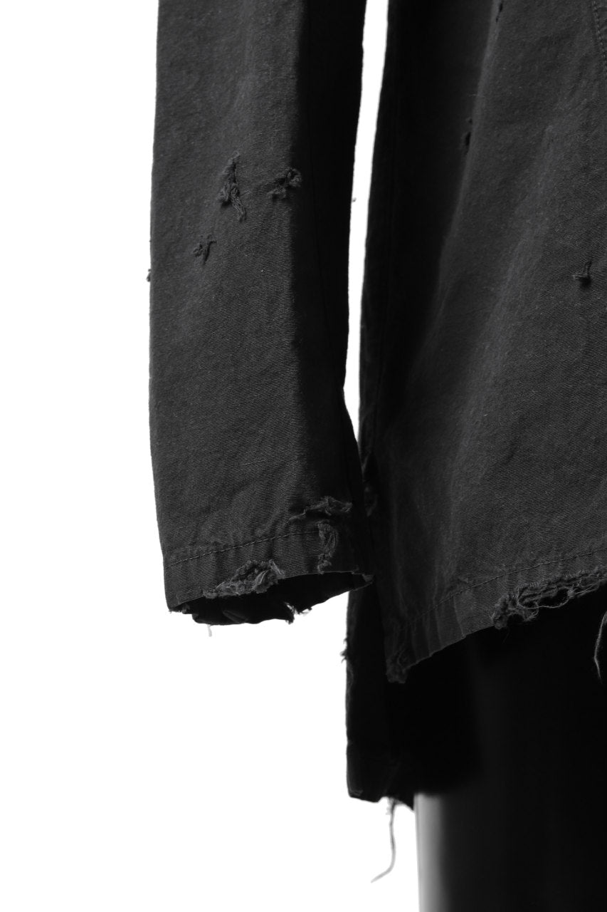 画像をギャラリービューアに読み込む, RESURRECTION x LOOM Re-production ARMY SMOCK SHIRT-JACKET (BLACK)