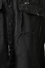 画像をギャラリービューアに読み込む, RESURRECTION x LOOM Re-production ARMY SMOCK SHIRT-JACKET (BLACK)