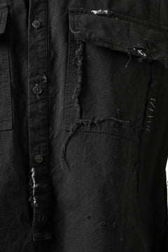 画像をギャラリービューアに読み込む, RESURRECTION x LOOM Re-production ARMY SMOCK SHIRT-JACKET (BLACK)