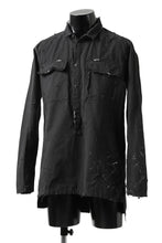 画像をギャラリービューアに読み込む, RESURRECTION x LOOM Re-production ARMY SMOCK SHIRT-JACKET (BLACK)