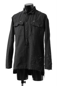 画像をギャラリービューアに読み込む, RESURRECTION x LOOM Re-production ARMY SMOCK SHIRT-JACKET (BLACK)