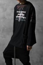 画像をギャラリービューアに読み込む, CHANGES VINTAGE REMAKE BOAT-NECK BAND L/S TEE (BLACK #A)