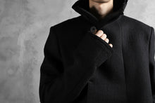 画像をギャラリービューアに読み込む, BORIS BIDJAN SABERI HIGH NECK MIDDLE COAT "COAT 1. MID-F0508M" (BLACK)