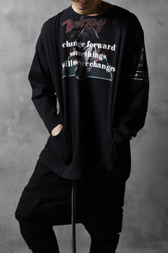 画像をギャラリービューアに読み込む, CHANGES VINTAGE REMAKE BOAT-NECK BAND L/S TEE (BLACK #A)