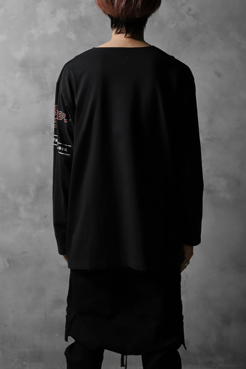 画像をギャラリービューアに読み込む, CHANGES VINTAGE REMAKE BOAT-NECK BAND L/S TEE (BLACK #A)