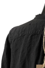 画像をギャラリービューアに読み込む, RESURRECTION x LOOM Re-production ASYMMETRY LINEN SHIRT (BLACK)