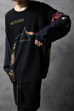 画像をギャラリービューアに読み込む, CHANGES VINTAGE REMAKE MULTI PANEL BAND L/S TEE (BLACK #B)