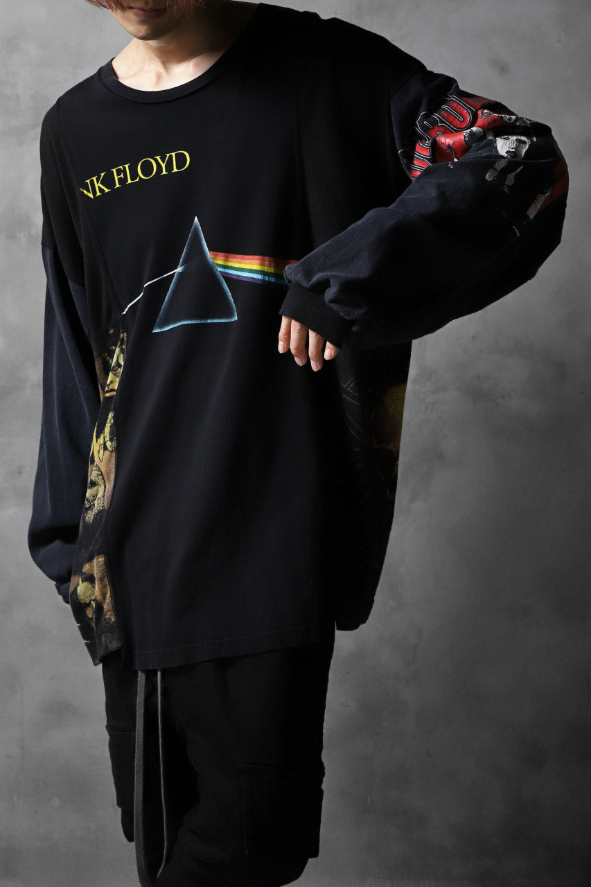 画像をギャラリービューアに読み込む, CHANGES VINTAGE REMAKE MULTI PANEL BAND L/S TEE (BLACK #B)