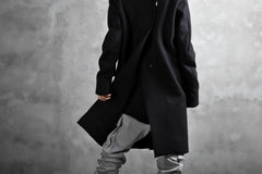 画像をギャラリービューアに読み込む, BORIS BIDJAN SABERI HIGH NECK MIDDLE COAT "COAT 1. MID-F0508M" (BLACK)