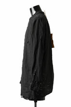 画像をギャラリービューアに読み込む, RESURRECTION x LOOM Re-production ASYMMETRY LINEN SHIRT (BLACK)