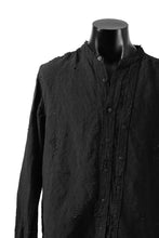画像をギャラリービューアに読み込む, RESURRECTION x LOOM Re-production ASYMMETRY LINEN SHIRT (BLACK)