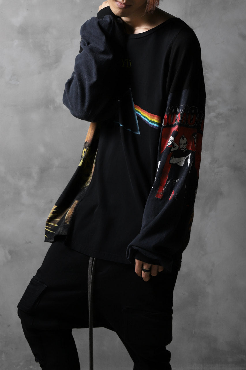 画像をギャラリービューアに読み込む, CHANGES VINTAGE REMAKE MULTI PANEL BAND L/S TEE (BLACK #B)