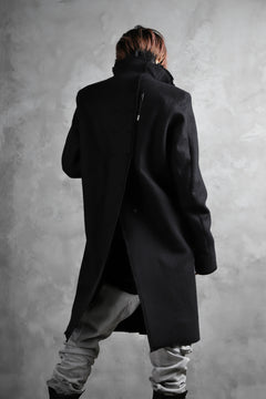 画像をギャラリービューアに読み込む, BORIS BIDJAN SABERI HIGH NECK MIDDLE COAT "COAT 1. MID-F0508M" (BLACK)