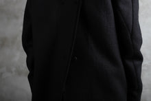 画像をギャラリービューアに読み込む, BORIS BIDJAN SABERI HIGH NECK MIDDLE COAT "COAT 1. MID-F0508M" (BLACK)