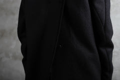 画像をギャラリービューアに読み込む, BORIS BIDJAN SABERI HIGH NECK MIDDLE COAT "COAT 1. MID-F0508M" (BLACK)