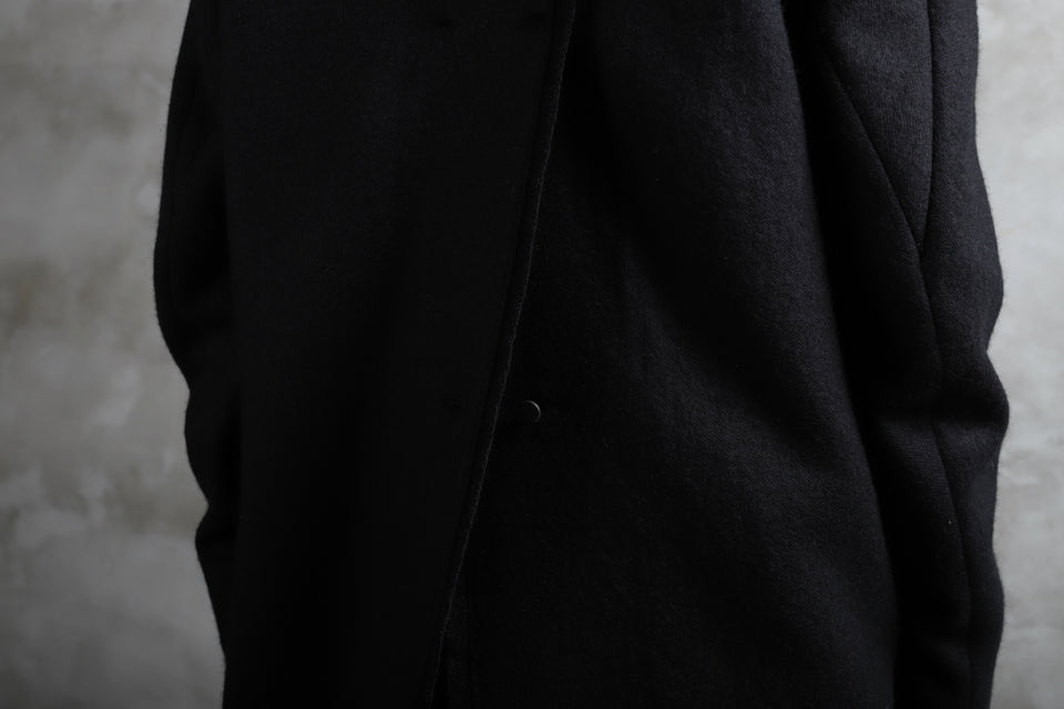 画像をギャラリービューアに読み込む, BORIS BIDJAN SABERI HIGH NECK MIDDLE COAT "COAT 1. MID-F0508M" (BLACK)