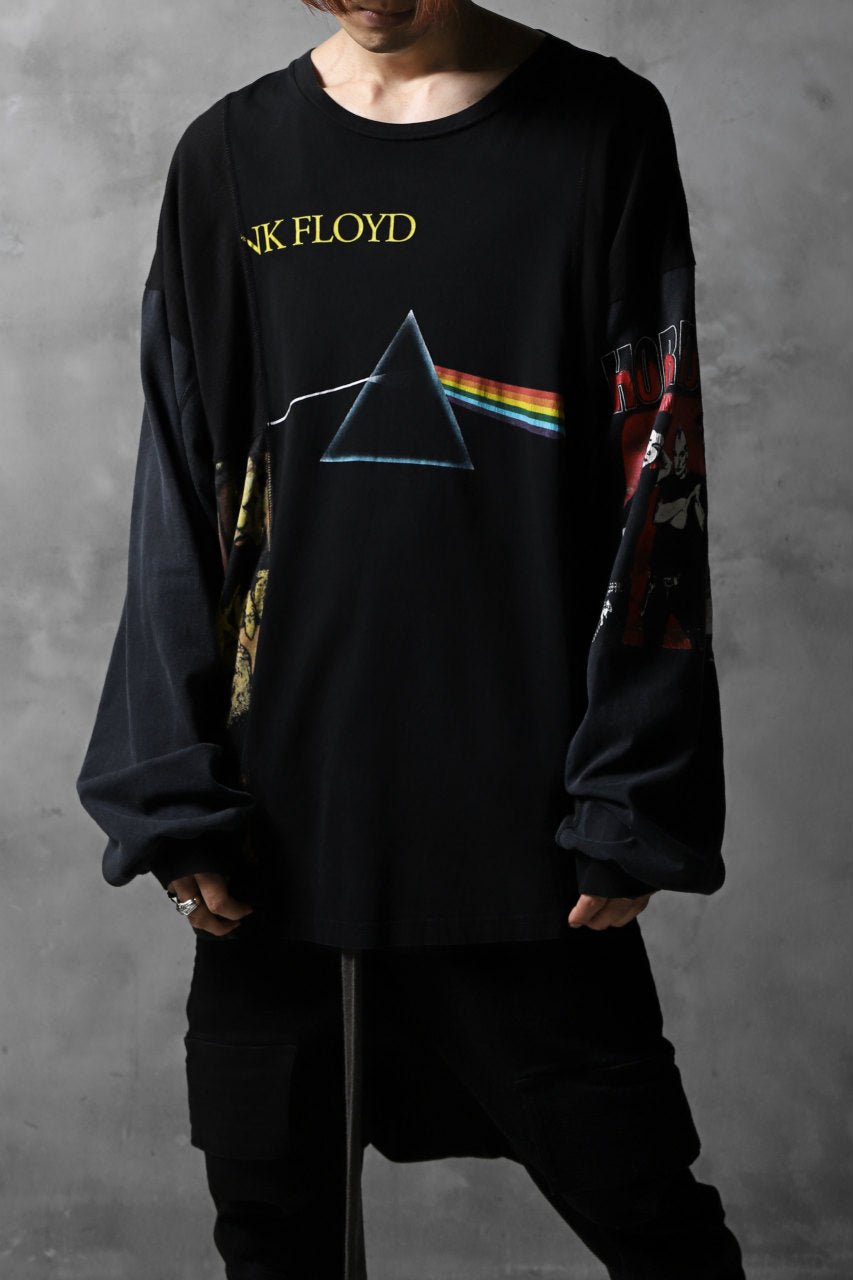 画像をギャラリービューアに読み込む, CHANGES VINTAGE REMAKE MULTI PANEL BAND L/S TEE (BLACK #B)