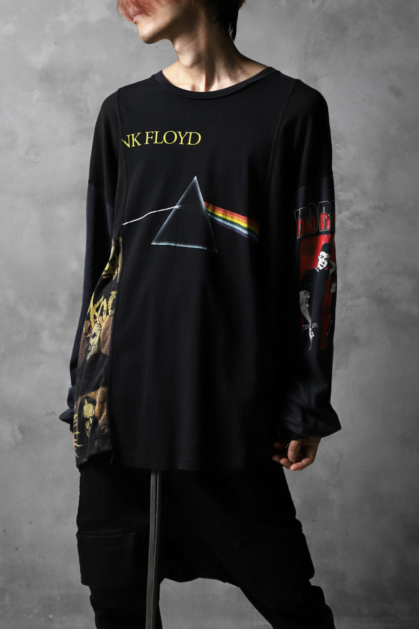 CHANGES VINTAGE REMAKE MULTI PANEL BAND L/S TEE (BLACK #B)
