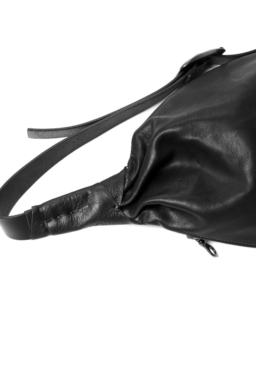 Load image into Gallery viewer, ISAMU KATAYAMA BACKLASH x GAIEDE ONE SHOULDER BAG / CALF SKIN (SOFT FINISHED / BLACK)