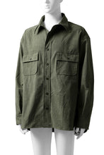 画像をギャラリービューアに読み込む, READYMADE OVERSIZE SHIRT (KHAKI GREEN #B)