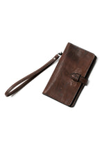 Load image into Gallery viewer, ISAMU KATAYAMA BACKLASH SMART PHONE CASE/PURSE / ITALY DOUBLE SHOULDER (DARK BROWN)