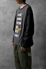 画像をギャラリービューアに読み込む, CHANGES VINTAGE REMAKE LONG SLEEVE SHIRT TOPS (GREY x BLACK #MICKEY)
