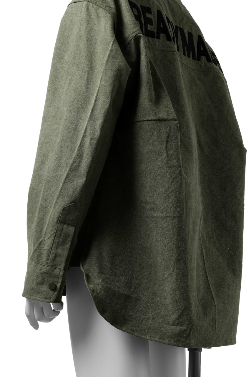 画像をギャラリービューアに読み込む, READYMADE OVERSIZE SHIRT (KHAKI GREEN #B)