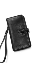 Load image into Gallery viewer, ISAMU KATAYAMA BACKLASH SMART PHONE CASE / PURSE LARGE / ITALY DOUBLE SHOULDER (BLACK)