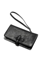 Load image into Gallery viewer, ISAMU KATAYAMA BACKLASH SMART PHONE CASE / PURSE LARGE / ITALY DOUBLE SHOULDER (BLACK)