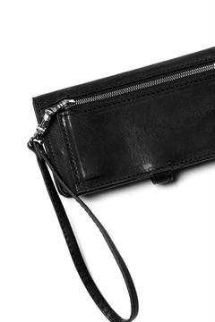 Load image into Gallery viewer, ISAMU KATAYAMA BACKLASH SMART PHONE CASE / PURSE LARGE / ITALY DOUBLE SHOULDER (BLACK)