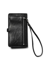 Load image into Gallery viewer, ISAMU KATAYAMA BACKLASH SMART PHONE CASE / PURSE LARGE / ITALY DOUBLE SHOULDER (BLACK)