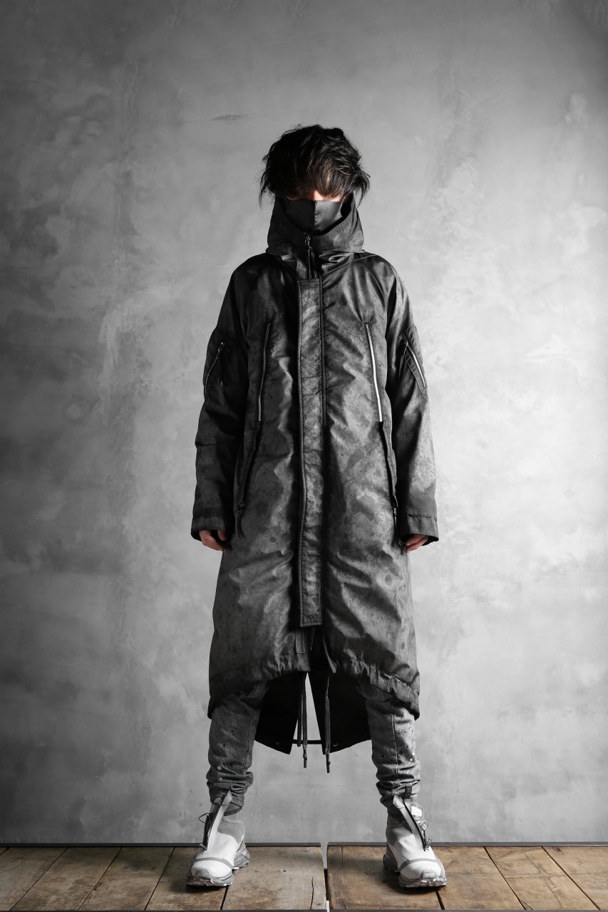 画像をギャラリービューアに読み込む, 11 BY BORIS BIDJAN SABERI PADDED MODS COAT "J20-F-1317" (DIRTY GREY)