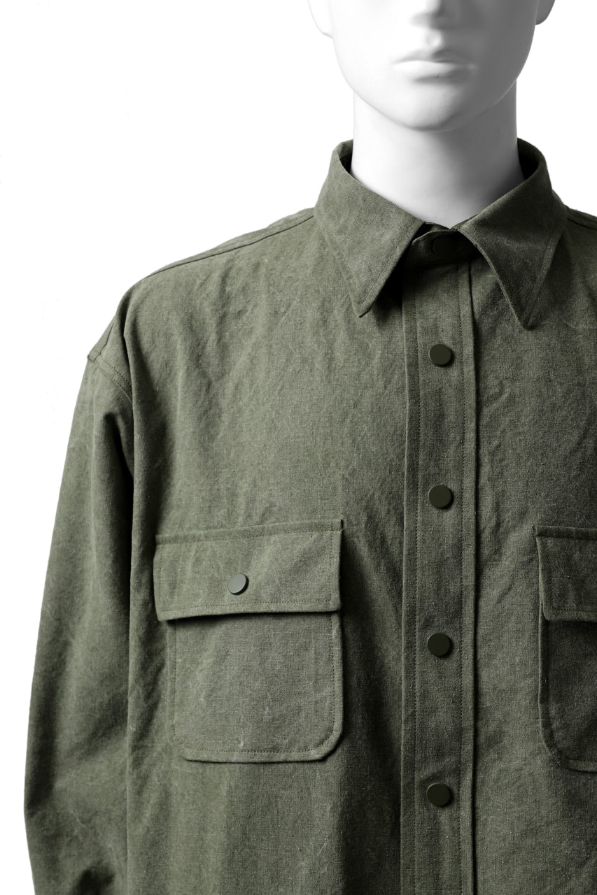 画像をギャラリービューアに読み込む, READYMADE OVERSIZE SHIRT (KHAKI GREEN #A)
