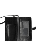 Load image into Gallery viewer, ISAMU KATAYAMA BACKLASH SMART PHONE CASE / PURSE LARGE / ITALY DOUBLE SHOULDER (BLACK)