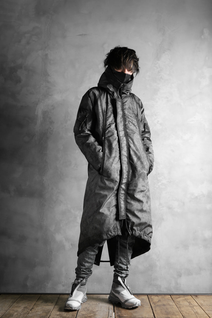 画像をギャラリービューアに読み込む, 11 BY BORIS BIDJAN SABERI PADDED MODS COAT "J20-F-1317" (DIRTY GREY)