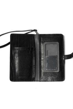 Load image into Gallery viewer, ISAMU KATAYAMA BACKLASH SMART PHONE CASE / PURSE LARGE / ITALY DOUBLE SHOULDER (BLACK)