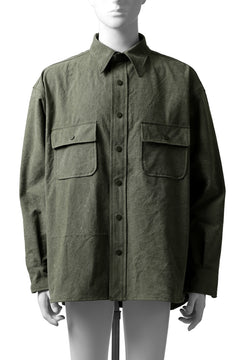 画像をギャラリービューアに読み込む, READYMADE OVERSIZE SHIRT (KHAKI GREEN #A)