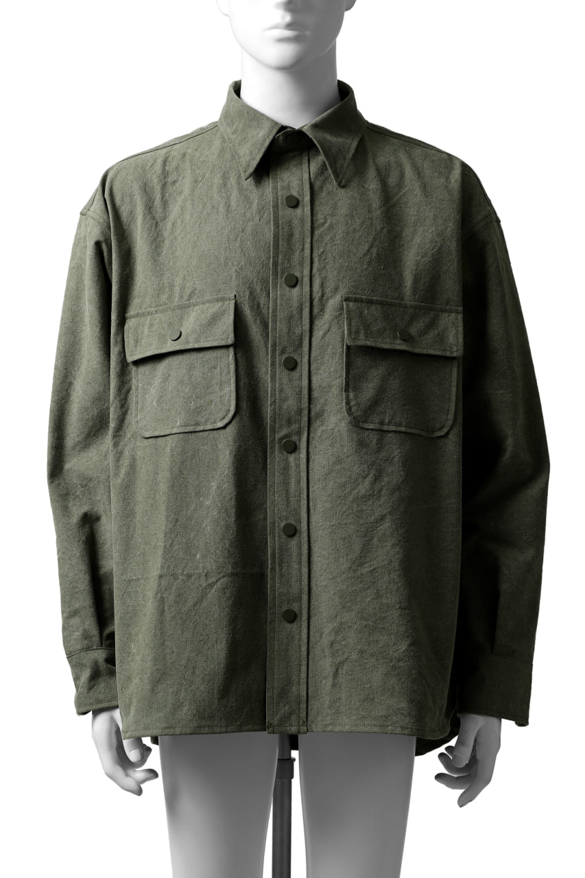 画像をギャラリービューアに読み込む, READYMADE OVERSIZE SHIRT (KHAKI GREEN #A)
