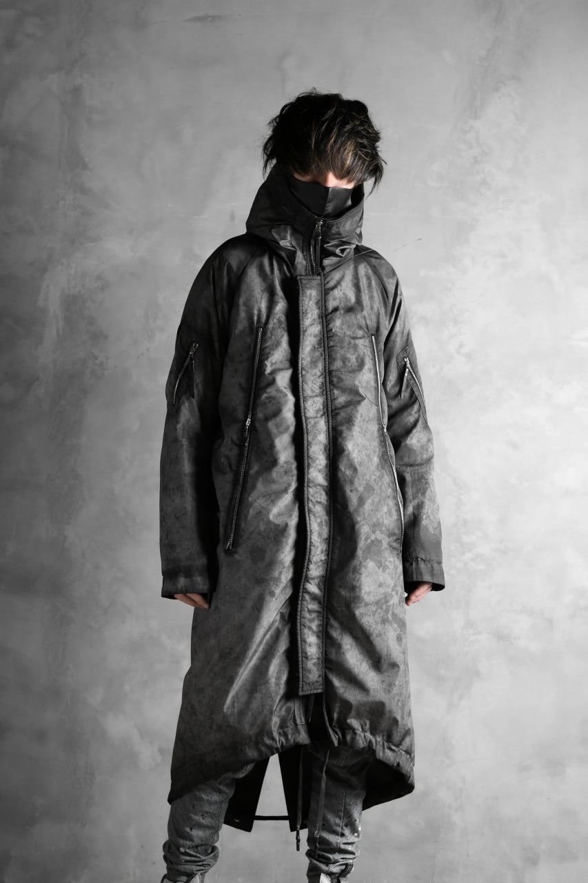 画像をギャラリービューアに読み込む, 11 BY BORIS BIDJAN SABERI PADDED MODS COAT "J20-F-1317" (DIRTY GREY)