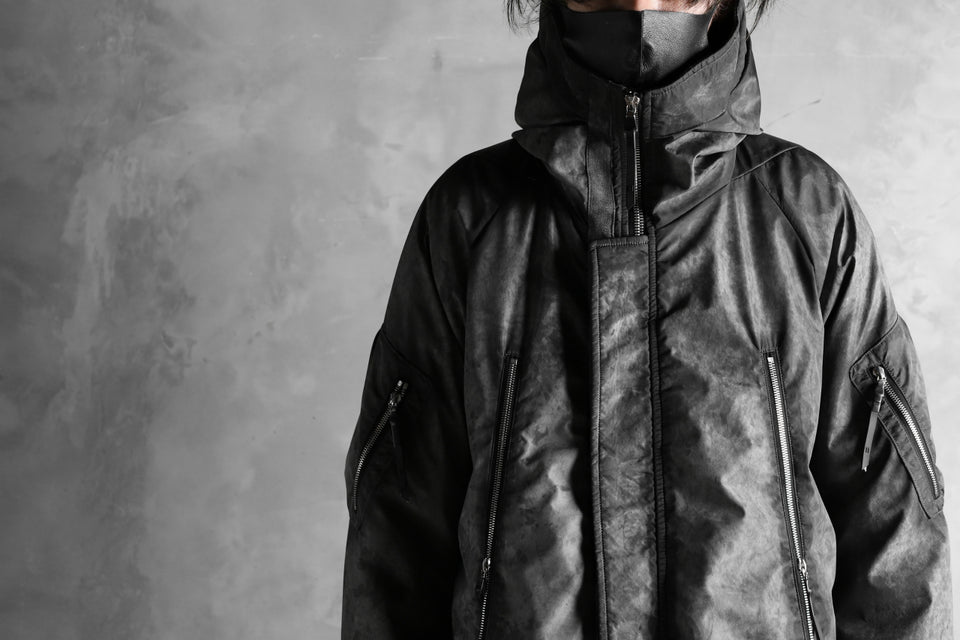 画像をギャラリービューアに読み込む, 11 BY BORIS BIDJAN SABERI PADDED MODS COAT "J20-F-1317" (DIRTY GREY)