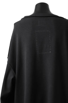 画像をギャラリービューアに読み込む, SOSNOVSKA exclusive SLASH COMBINATION SWEATER TOP (BLACK)