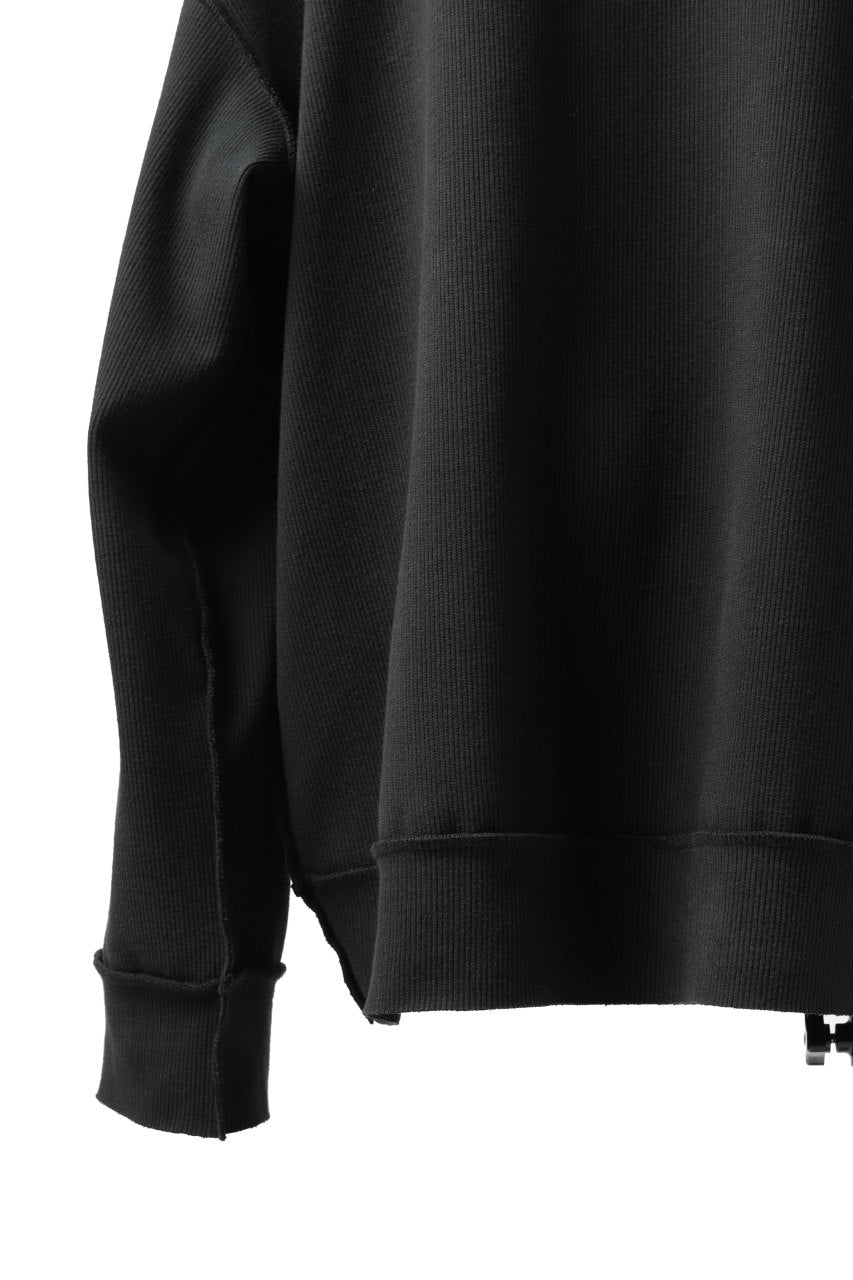 画像をギャラリービューアに読み込む, SOSNOVSKA exclusive SLASH COMBINATION SWEATER TOP (BLACK)