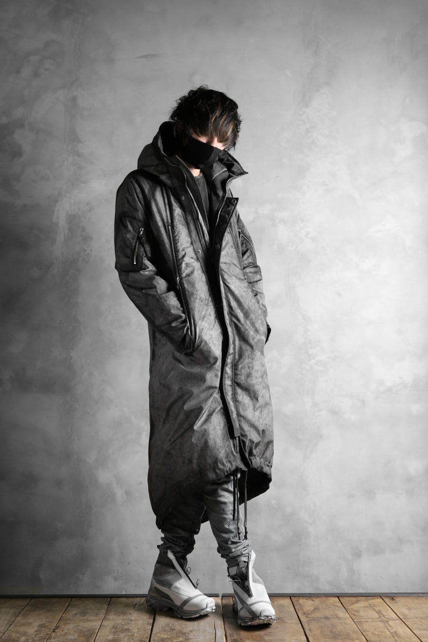 画像をギャラリービューアに読み込む, 11 BY BORIS BIDJAN SABERI PADDED MODS COAT &quot;J20-F-1317&quot; (DIRTY GREY)