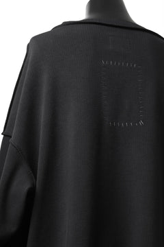 画像をギャラリービューアに読み込む, SOSNOVSKA exclusive SLASH COMBINATION SWEATER TOP (BLACK)