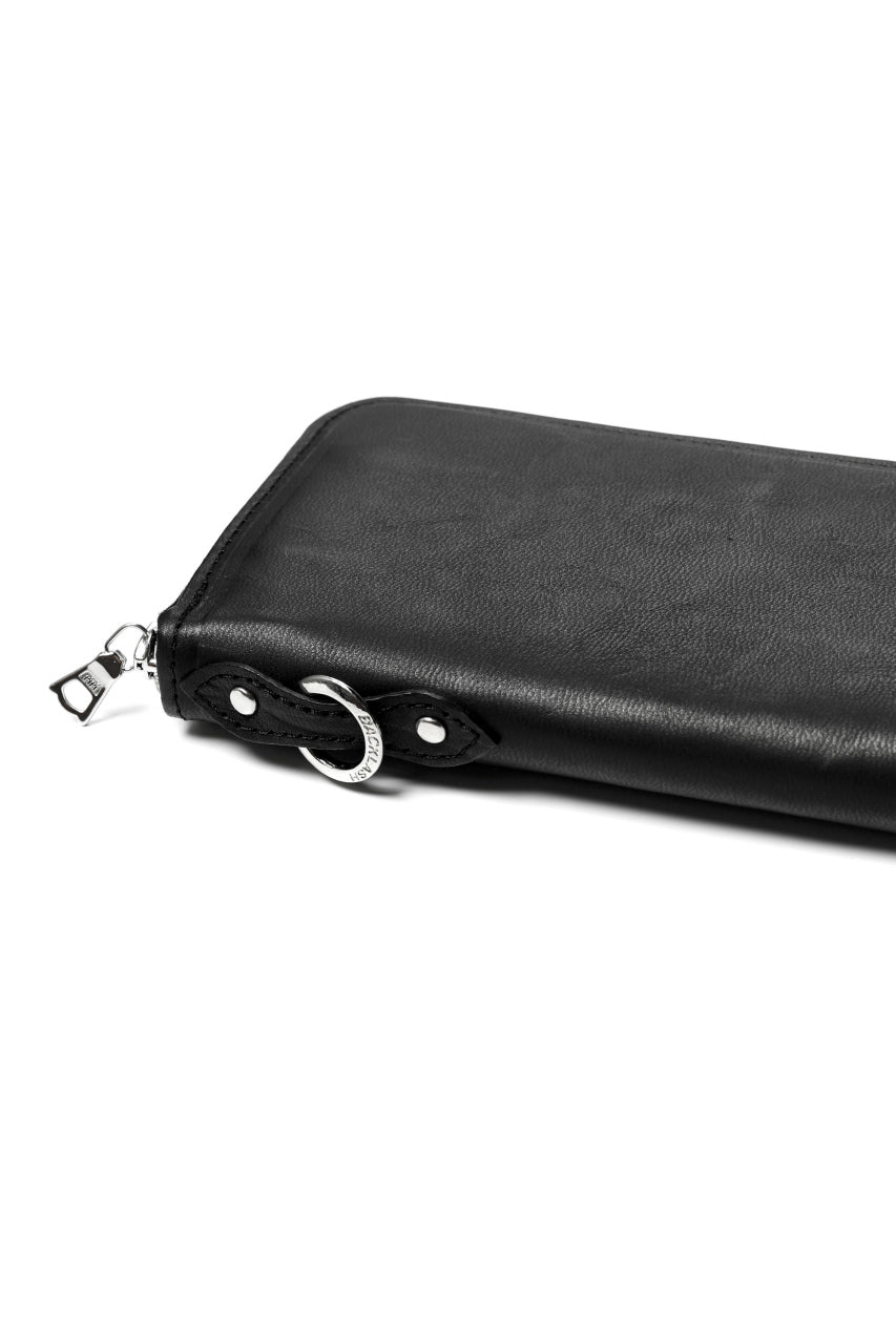 Load image into Gallery viewer, ISAMU KATAYAMA BACKLASH ROUND FASTNER WALLET / ITALY HORSE LEATHER (VACHETTA FINISHED / BLACK)